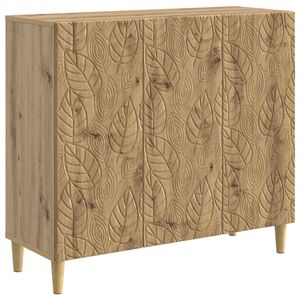 vidaXL Buffet Ch&ecirc;ne artisanal 89 x 34,5 x 80 cm Bois d'ing&eacute;nierie