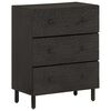 vidaXL Armoire lat&eacute;rale noir 60x33x75 cm bois massif de manguier