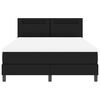 vidaXL Lit &agrave; ressorts avec matelas Noir 140 x 200 cm Simili cuir