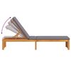 vidaXL Transat Huile Naturelle 200 x 55 x 94 cm Bois d'acacia massif