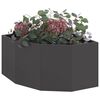 vidaXL Jardini&egrave;re d'Angle Noir 60 x 60 x 35 cm Acier