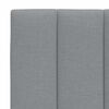 vidaXL Cadre de lit sans matelas Hanko gris clair 140x190 cm tissu