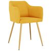 vidaXL Chaises &agrave; manger lot de 6 jaune velours