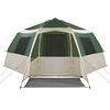 vidaXL Tente Cabane avec toit Vert et gris 500 x 500 x 294 cm