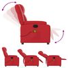 vidaXL Fauteuil de massage inclinable rouge similicuir