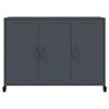 vidaXL Buffet anthracite 100,5x39x72 cm acier