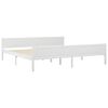 vidaXL Cadre de lit sans matelas blanc bois massif de pin 200x200 cm