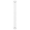 vidaXL Pieds de table &agrave; manger Blanc 2 pi&egrave;ces 80 x (72-73) cm Acier