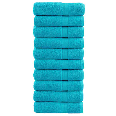 vidaXL Essuie-mains de qualité supérieure SOLUND 10 pcs turquoise