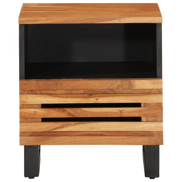 vidaXL Tables de chevet 2 pcs 40x34x46 cm bois d'acacia massif