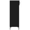 vidaXL Armoire &agrave; chaussures noir 30x35x105 cm bois d'ing&eacute;nierie
