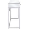 vidaXL Table console miroir Acier et verre 107 x 33 x 77 cm