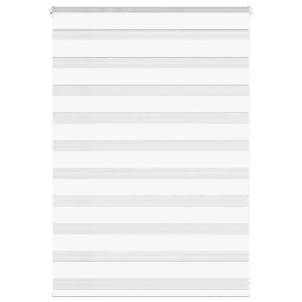 vidaXL Store z&egrave;bre blanc 115x100 cm largeur du tissu 110,9cm polyester