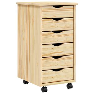 vidaXL Cabinet Roulant avec Tiroirs MOSS 34 x 39 x 65,5 cm