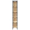 vidaXL Biblioth&egrave;que 6 niveaux ch&ecirc;ne sonoma 76x32x192 cm