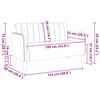 vidaXL Canap&eacute; causeuse gris fonc&eacute; 109 cm velours