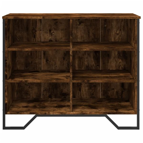 vidaXL Buffet ch&ecirc;ne fum&eacute; 91x35,5x74,5 cm bois d'ing&eacute;nierie