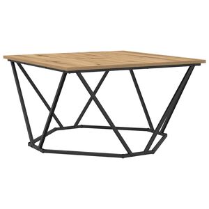 vidaXL Table basse Ch&ecirc;ne artisanal 80 x 80 x 45 cm