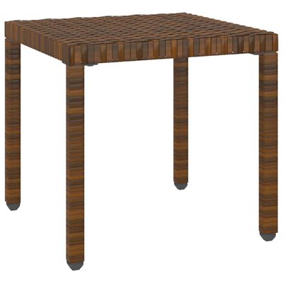 vidaXL Chaises longues lot de 2 avec table résine tressée marron