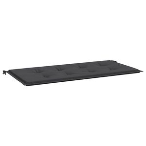 vidaXL Coussin de banc de jardin noir 120x50x4 cm tissu oxford