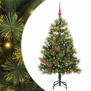 vidaXL Sapin de No&euml;l artificiel avec branches pliables et c&ocirc;nes 150 cm