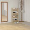 vidaXL Armoires &agrave; chaussures murales 2 pcs Ch&ecirc;ne Sonoma 60x18x60 cm