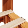 vidaXL Lit biblioth&egrave;que sans matelas cire marron 75x190 cm bois massif