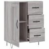 vidaXL Buffet sonoma gris 69,5x34x90 cm bois d'ing&eacute;nierie
