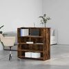 vidaXL Bureau de r&eacute;ception ch&ecirc;ne fum&eacute; 100x50x103,5cm bois d'ing&eacute;nierie