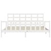 vidaXL Cadre de lit sans matelas blanc 200x200 cm bois massif de pin