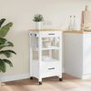 vidaXL Chariot de cuisine MONZA 48x40x88,5 cm bois massif de pin