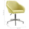 vidaXL Chaises pivotantes &agrave; manger lot de 4 vert tissu
