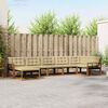 vidaXL Ensemble de canap&eacute;s d'ext&eacute;rieur 21 pcs Naturel et Beige