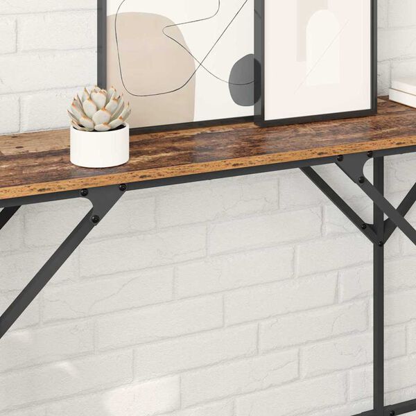vidaXL Table console Bois Ancien 180 x 30 x 75 cm Bois d'ing&eacute;nierie