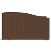 vidaXL Lit avec &eacute;clairage USB Marron Tissu 90x200 cm