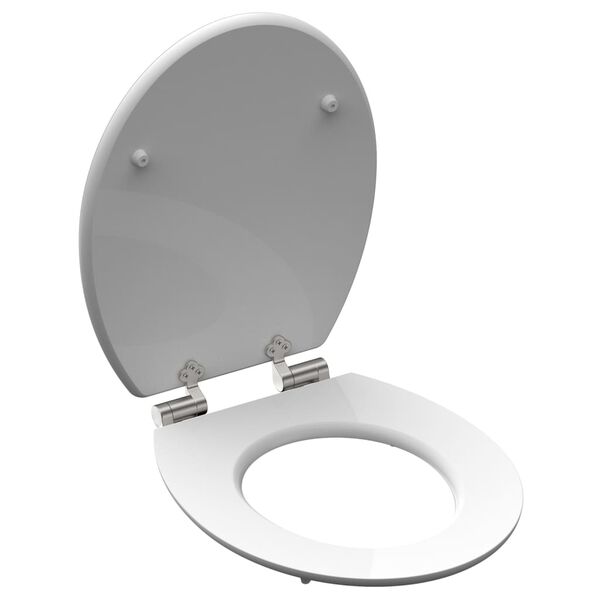 SCH&Uuml;TTE Si&egrave;ge de toilette avec fermeture en douceur BLACK STONE MDF