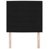 vidaXL T&ecirc;te de lit avec t&ecirc;te de lit Noir 90 cm Cuir synth&eacute;tique
