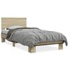 vidaXL Cadre de lit sans matelas ch&ecirc;ne sonoma 100x200 cm