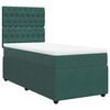 vidaXL Sommier &agrave; lattes de lit avec matelas Vert fonc&eacute; 90x190 cm
