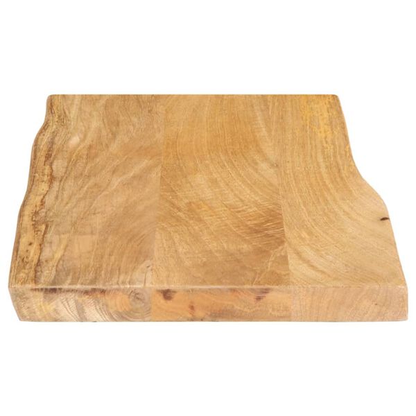 vidaXL Dessus de table 50x40x2,5 cm bord vivant bois massif manguier