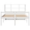 vidaXL Lit biblioth&egrave;que sans matelas blanc 140x200 cm bois pin massif
