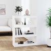 vidaXL Biblioth&egrave;que/S&eacute;parateur de pi&egrave;ce Blanc 80x30x103,5cm Pin massif