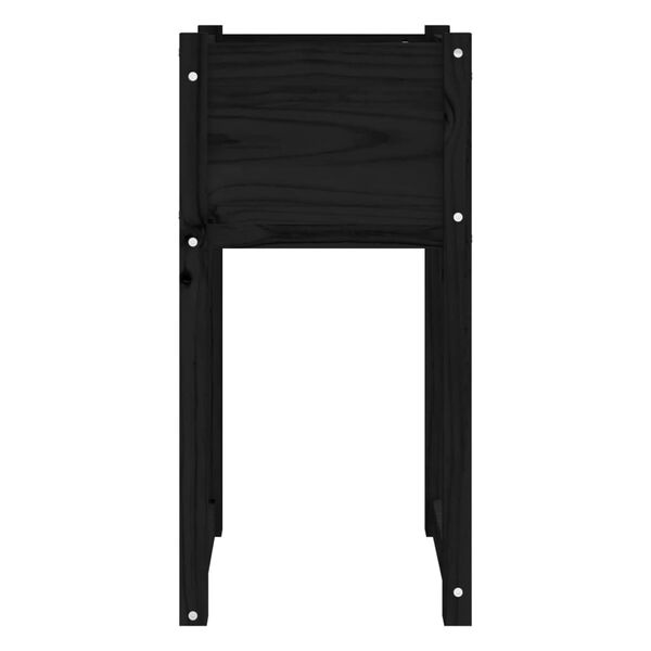 vidaXL Jardini&egrave;re Noir 40x40x81 cm Bois massif de pin