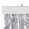 Travellife Rideau de porte Chenille Rain 185x56 cm Gris et blanc