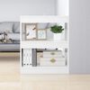 vidaXL Biblioth&egrave;que/S&eacute;parateur de pi&egrave;ce Blanc brillant 60x30x72 cm