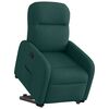 vidaXL Fauteuil inclinable vert fonc&eacute; tissu