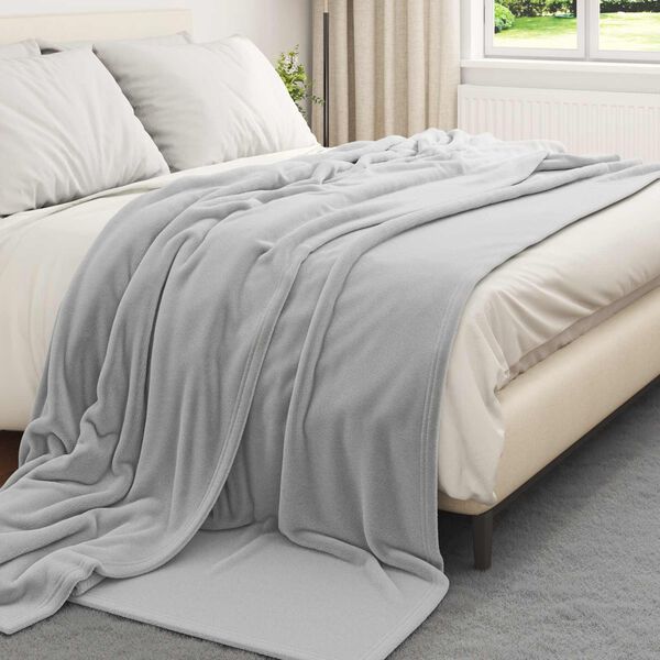 vidaXL Jet&eacute; Gris 220 x 240 cm Toison