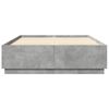 vidaXL Cadre de lit sans matelas gris b&eacute;ton 140x200 cm