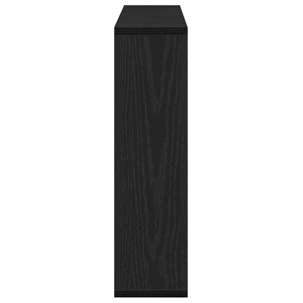 vidaXL Armoire Miroir Ch&ecirc;ne noir 76 x 15 x 55 cm Bois d'ing&eacute;nierie