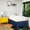 vidaXL Cadre de lit sans matelas bleu 100x200 cm tissu